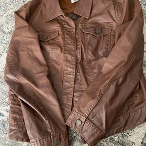 Ralph Lauren brown leather jacket